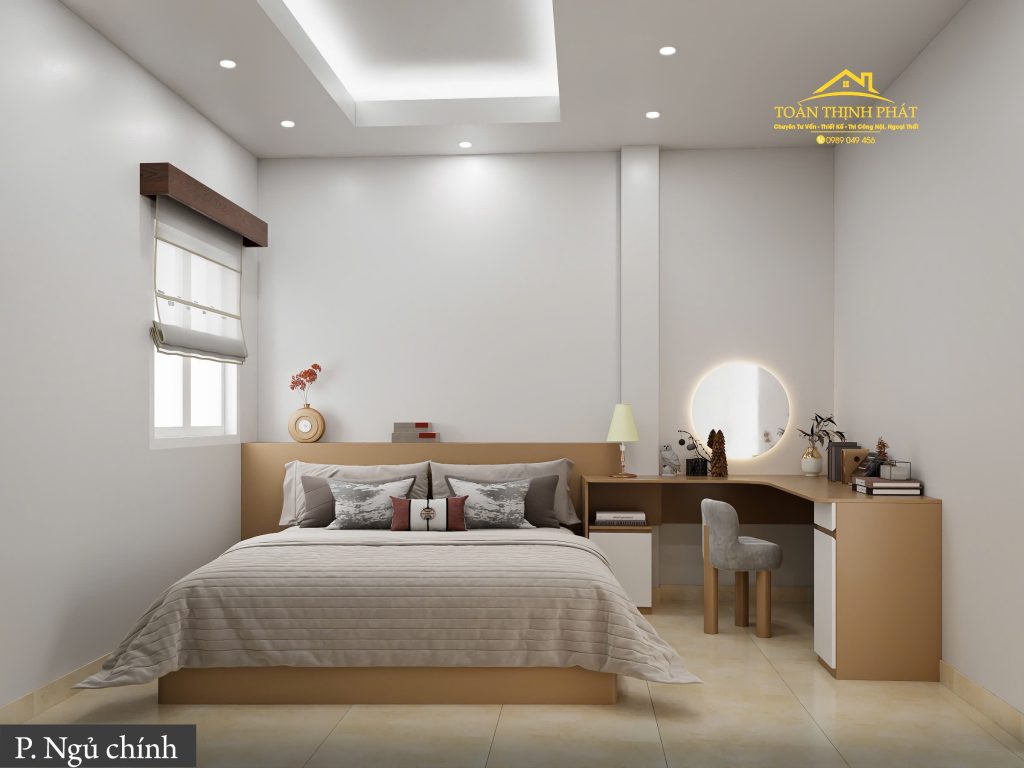 Thi công thiết kế nội thất phòng ngủ hiện đại